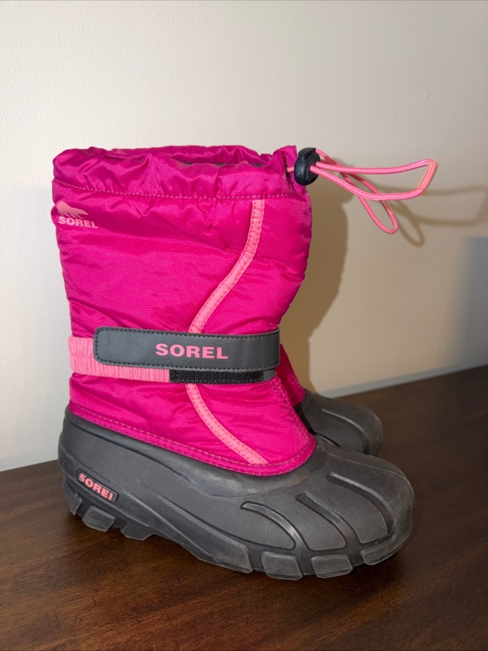 Sorel Flurry Winter Snow Boots Teen/Women’s Size 5 Pink Waterproof